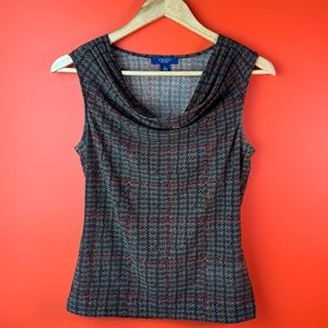 Chaps women’s size small blouse turtleneck shirt summer spring casual office red